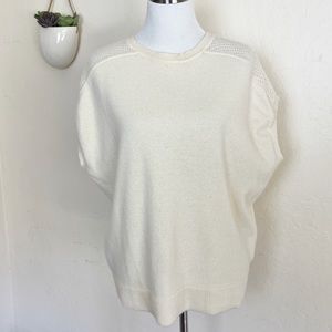 360 Cashmere Ivory Britt Sweater Sz L